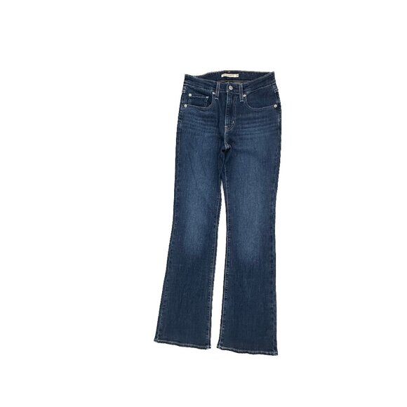 Levi's 725 High Rise Bootcut Women's size 27 Dark Wash Blue Denim jeans - Picture 1 of 6